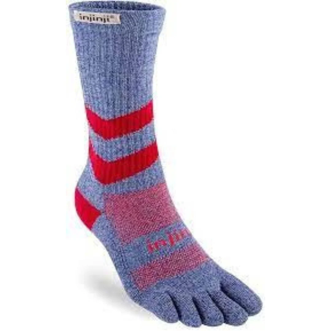 Injinji Outdoor Nüwool Blå Tå-sokker (Crew)
