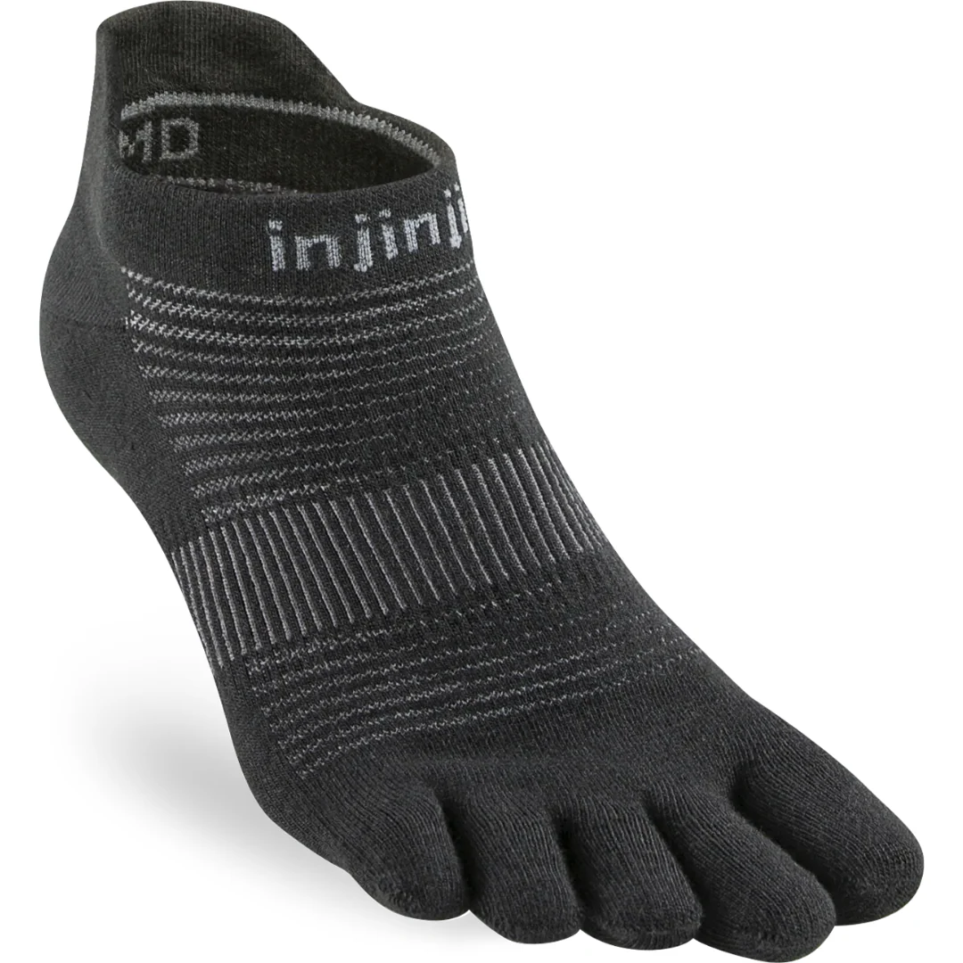 Injinji RUN Original Weight Tå-sokker Sort (No show)