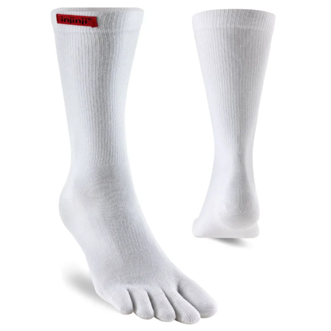 Injinji Sport Original Weight Tå-sokker Hvid (Crew)