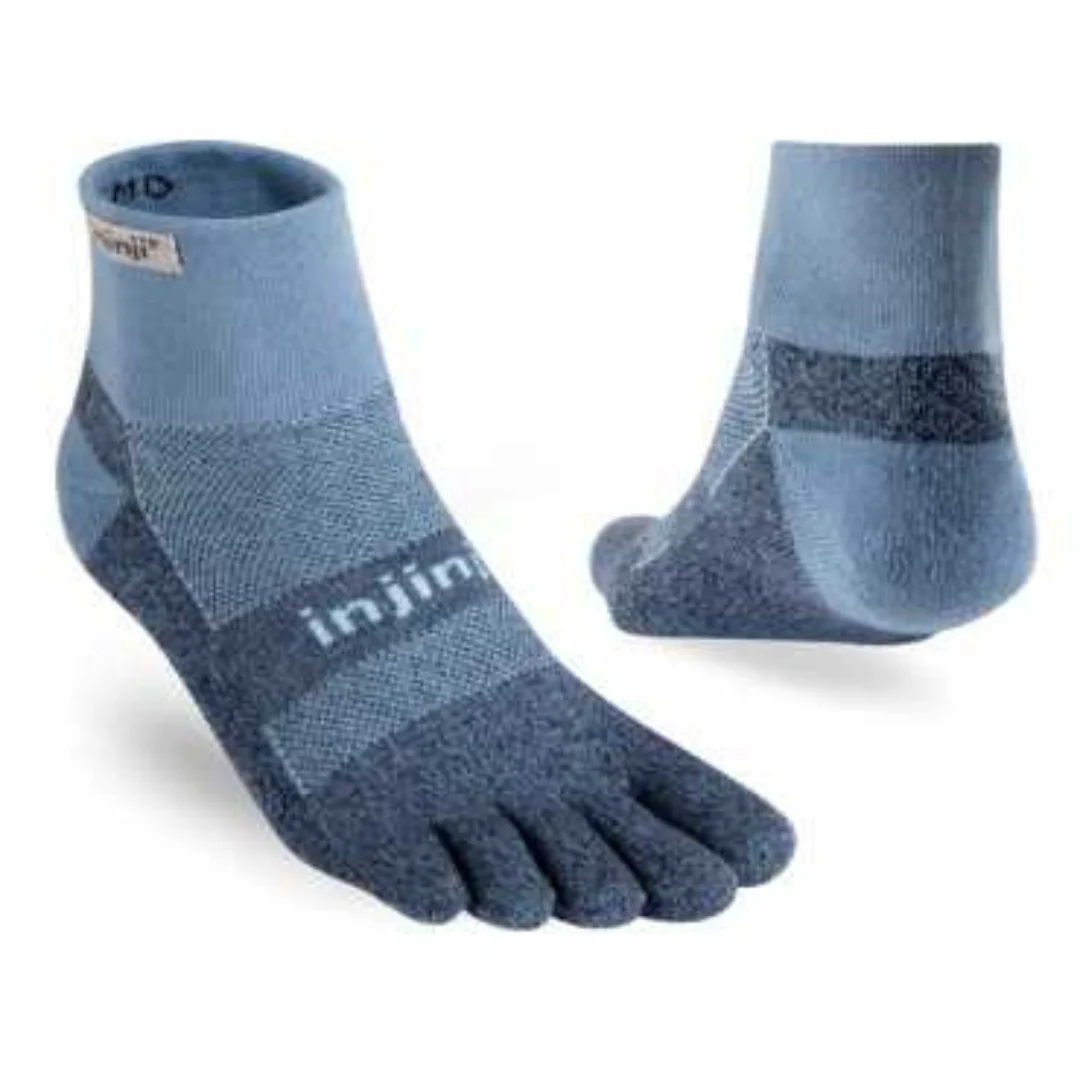 Injinji Trail Powder Blå Tå-sokker (Mini Crew)
